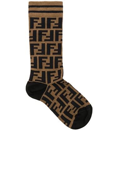 brown fendi socks